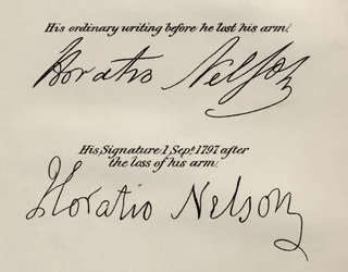 Firme di Lord Nelson, illustrazione da 